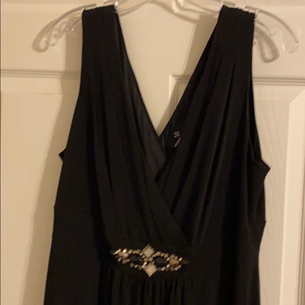 Ronnie Nicole long black dress